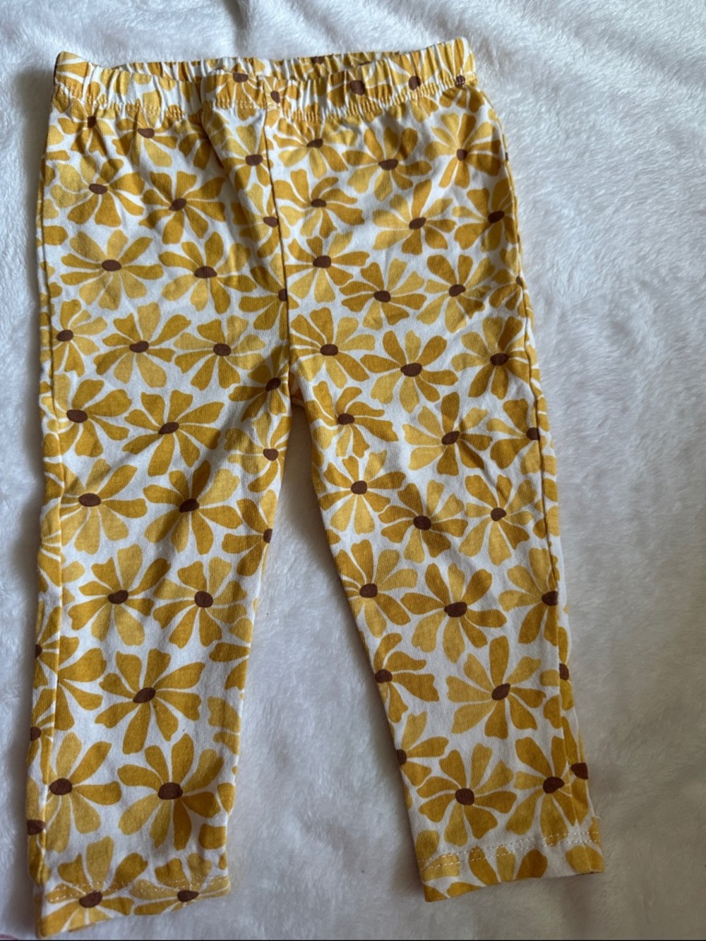 Yellow Daisy Print Baby/Toddler Leggings